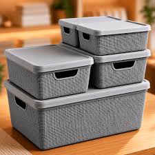 Kit de Cajas Organizadoras Apilables